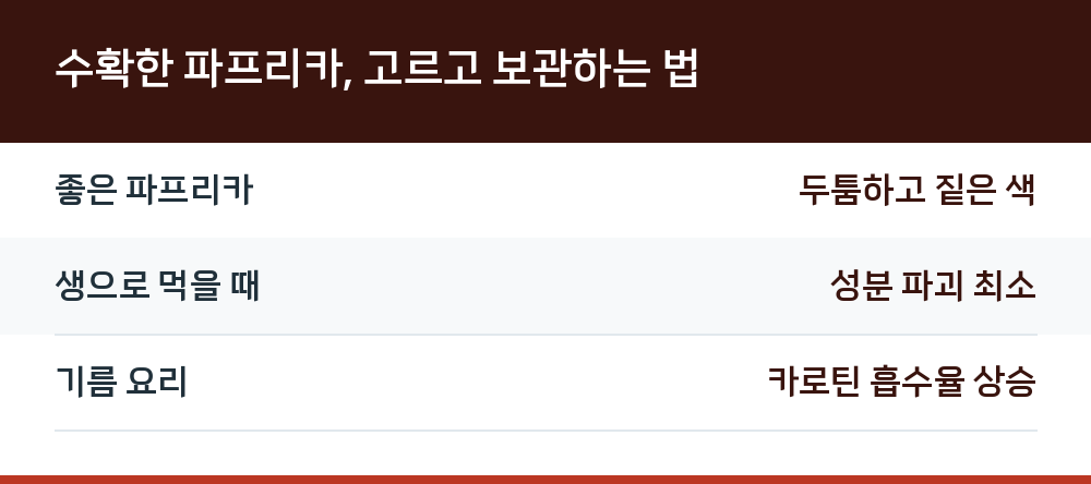 수확한 파프리카, 고르고 보관하는 법